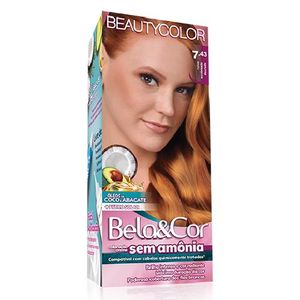 Tonalizante Bela e Cor 7.43 Ruivo Acobreado Dourado