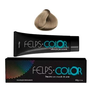 Coloração Permanente Felps Color 8.13 Louro Claro Bege Acinzentado 60g