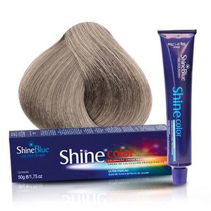 Coloração Creme Shine Blue 12.11 Louro Ultra Claro Acinzentado Intenso 50g