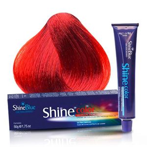 Coloração Creme Shine Blue 0.6 Vermelho 50g