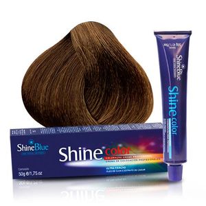 Coloração Creme Shine Blue 7.13 Louro Mate Médio 50g