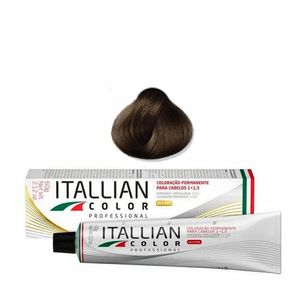 Coloração Itallian Color Professional Premium 5.7 Castanho Claro Cinza Marrom 60g