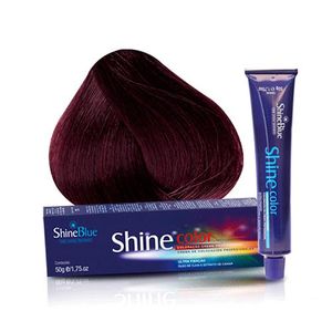 Coloração Creme Shine Blue 5.20 Castanho Claro Irisado Intenso 50g
