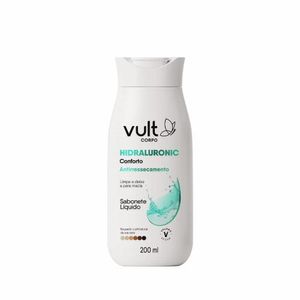 Sabonete Líquido Antiressecamento Hidraluronic Conforto Vult Corpo 200ml