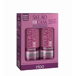 Kit Cronograma Eico Salão Em Casa Shampoo 450Ml + Condicionador 400Ml