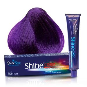 Coloração Creme Shine Blue 0.2 Violeta 50g