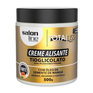 Creme Alisante Salon Line Tioglicolato Óleo de Semente de Manga Forte 500g