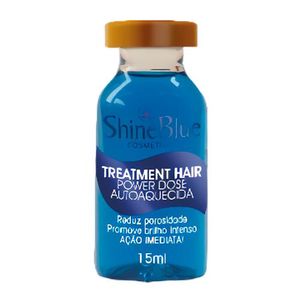 Ampola Power Dose Shine Blue Autoaquecida Treatmet Hair 15ml