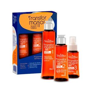 Kit Selagem Térmica Shine Blue Transformation 3 Passos