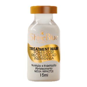 Ampola Power Dose Shine Blue Reconstrução Instantânea Treatmet Hair 15ml