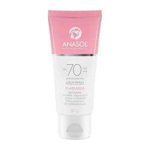 Protetor Solar Facial FPS 70 Clareador Anasol 60g