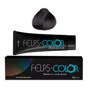 Coloração Permanente Felps Color 1.0 Preto 60g