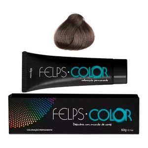 Coloração Permanente Felps Color 5.0 Castanho Claro 60g
