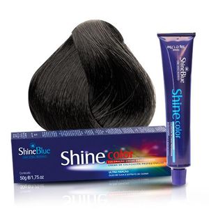 Coloração Creme Shine Blue 0.1 Cinza 50g