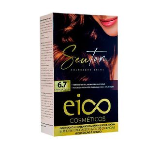Kit Coloração Eico Seu Tom 6.7 Chocolate Escuro