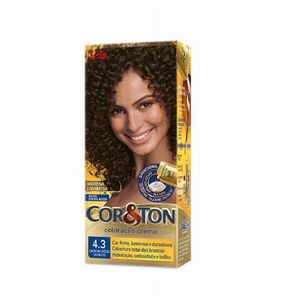 Coloração Cor & Ton 4.3 Castanho Médio Dourado