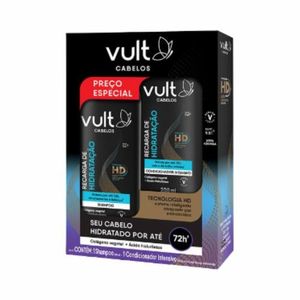 Kit Vult Cabelos Recarga de Hidratação Shampoo 200ml + Condicionador 200ml