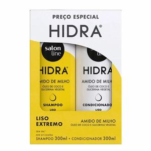 Kit Salon Line Hidra Super Liso Shampoo + Condicionador 300ml