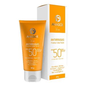 Protetor Solar Facial Anasol Antirrugas FPS50 60g