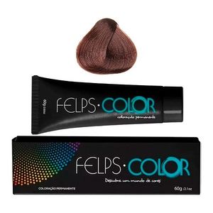 Coloração Permanente Felps Color 5.5 Castanho Claro Acaju 60g