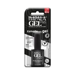 Esmalte Impala Gel Plus Preto Intenso 8ml