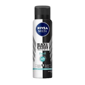 Desodorante Aerosol Nivea Men Invisible for Black e White Fresh 150ml