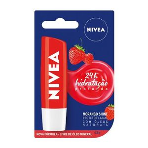 Hidratante Labial Nivea Morango Shine