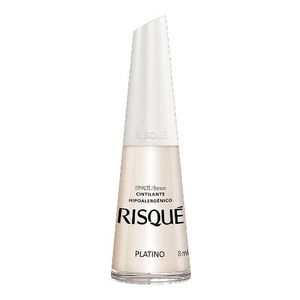 Esmalte Cintilante Risqué Brancos Platino 8ml