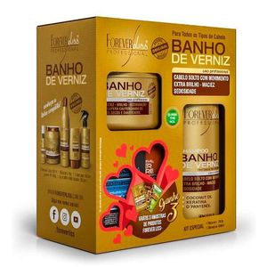 Kit Forever Liss Banho de Verniz Shampoo 300ml + Máscara 250g