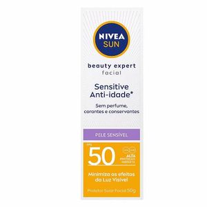 Protetor Solar Facial Nivea Sun Beauty Expert Pele Sensível FPS 50 50g
