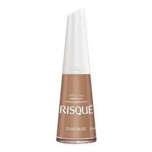 Esmalte Metálico Risqué Nudes Ouro Nude 8ml