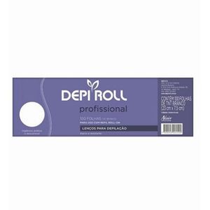 Lenços para Depilação DepiRoll Branco 100 folhas
