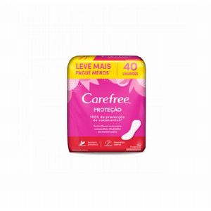 Protetor Diário Carefree Sem Abas Proteção Com Fragrância 40 Unidades
