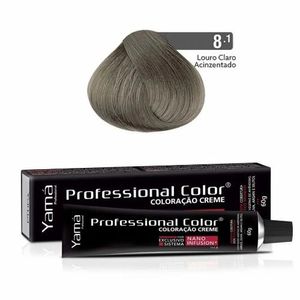 Coloração Creme Yamá Professional Color System 3D- 8.1 Louro Claro Acinzentado