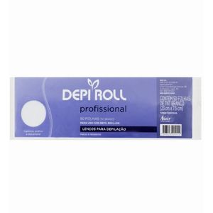 Lenços para Depilação DepiRoll Branco 50Un