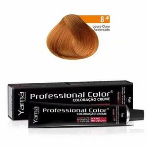 Coloração Creme Yamá Professional Color System 3D- 8.4 Louro Claro Acobreado
