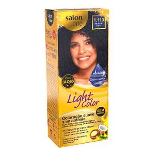 Tonalizante Salon Line Color Light  Safira Preto Azulado Intenso 1.110