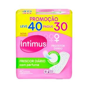 Protetor Diário Intimus Frescor Diário Sem Abas Com Perfume 40 Unidades