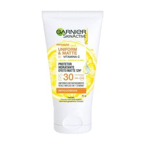 Protetor Hidratante Facial Garnier Uniform & Matte FPS30 Vitamina C 40g