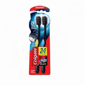 Escova Dental Colgate 360 Black 2X1 Leve 2 Pague 1 Unidade
