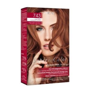 Kit Tonalizante Amend Supéria Color 743 Louro Médio Acobreado Dourado