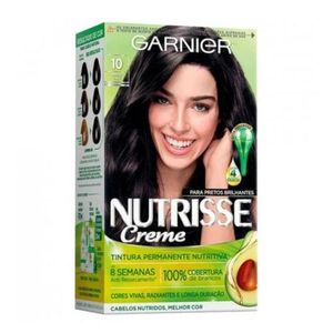 Coloração Creme Garnier Nutrisse 10 Onix Preto
