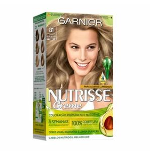 Coloração Creme Garnier Nutrisse 81 Louro Claro Acinzentado