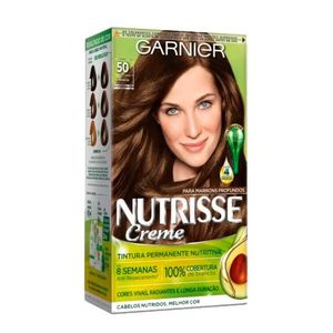 Coloração Creme Garnier Nutrisse 50 Castanho Claro