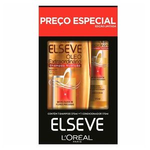 Kit Elseve Óleo Extraordinário Shampoo 375ml + Condicionador 170ml