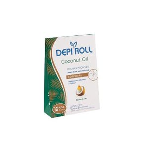 Folhas Depilação Corporal Óleo Coco  Depi-roll 16Un