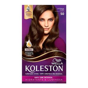 Coloração Creme Kit Koleston 50 Castanho Claro