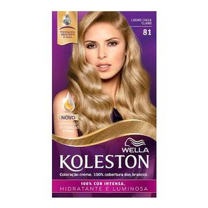 Coloração Creme Kit Koleston 81 Louro Cinza Claro