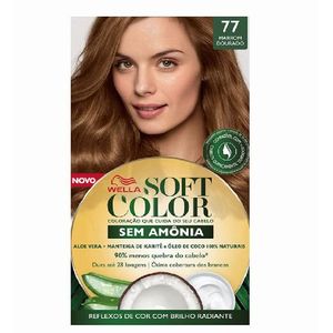 Tonalizante Wella Soft Color Marrom Dourado 77