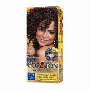 Coloração Cor & Ton 5.74 Marrom Acobreado